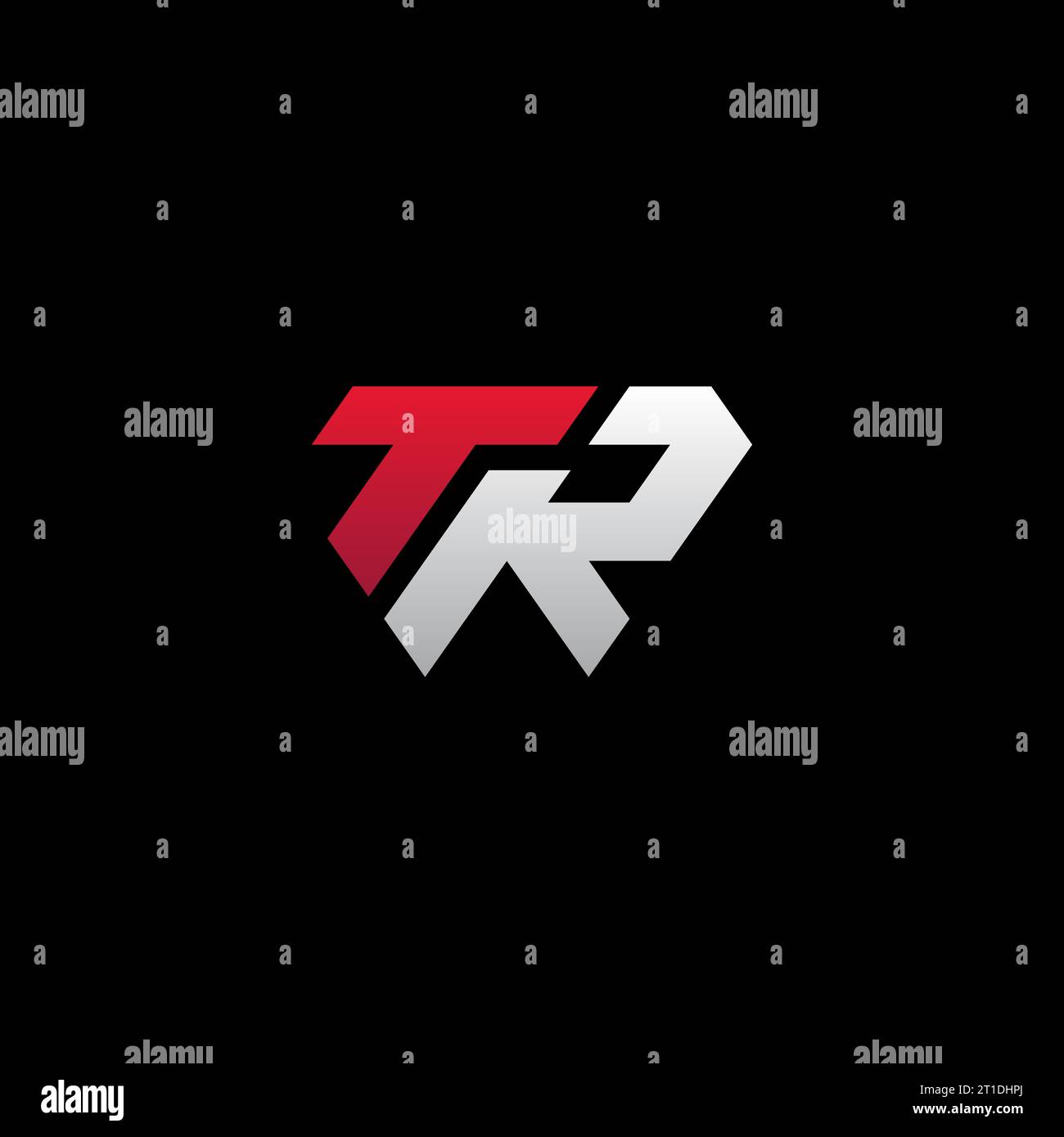 Logo TR, monogramme TR, logo TR initial, logo TR lettre, icône, vecteur Illustration de Vecteur