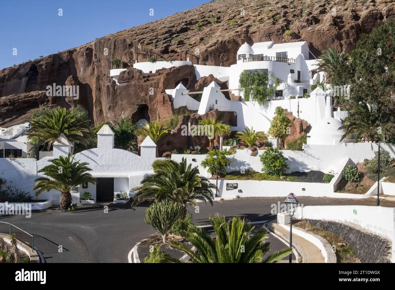Espagne, Îles Canaries, Lanzarote : Musée Lagomar, Museao Lagomar, ou Casa Omar Sharif, conçu par l'architecte Jesus Soto, à Nazaret Banque D'Images