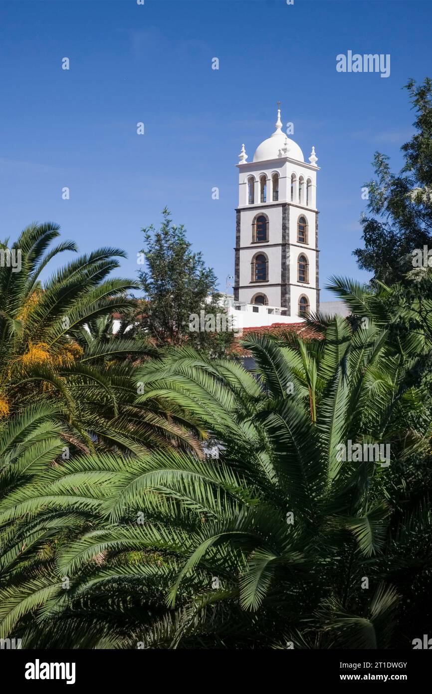 Espagne, Îles Canaries, Île de Tenerife, Garachico : Église Saint-Anne Banque D'Images