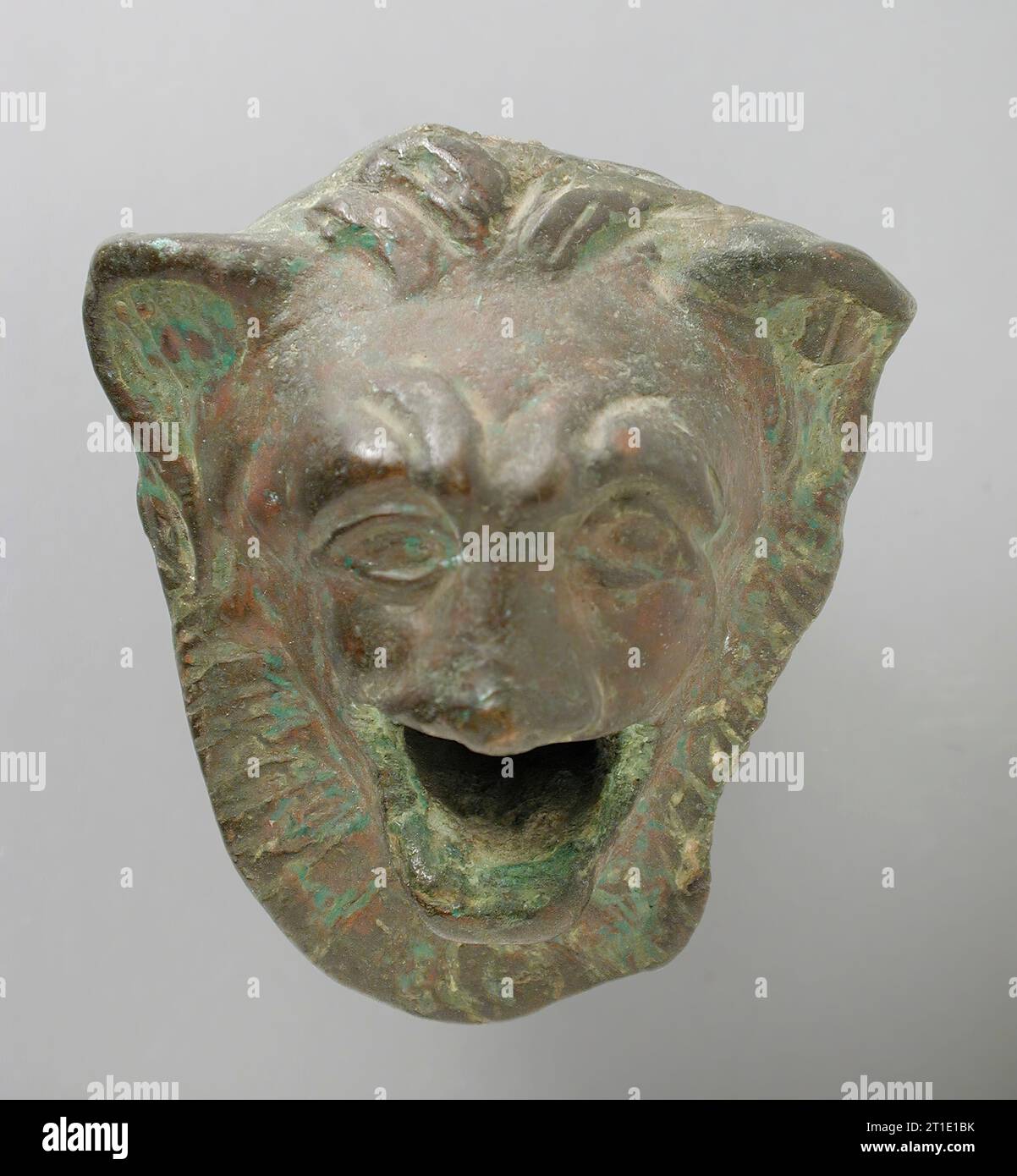 Bec d'eau du lion, probablement période romaine (30 BCE-395 EC) ou plus tard. Banque D'Images
