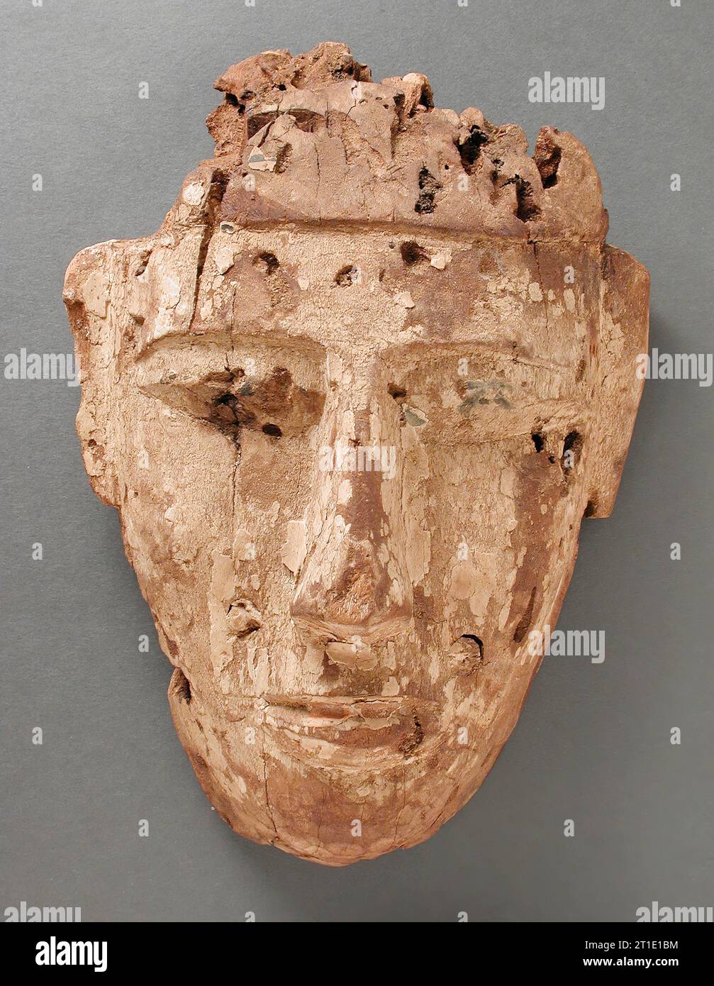 Face d'un cercueil, période ptolémaïque-début de la période romaine (332 BCE-100 EC). Banque D'Images