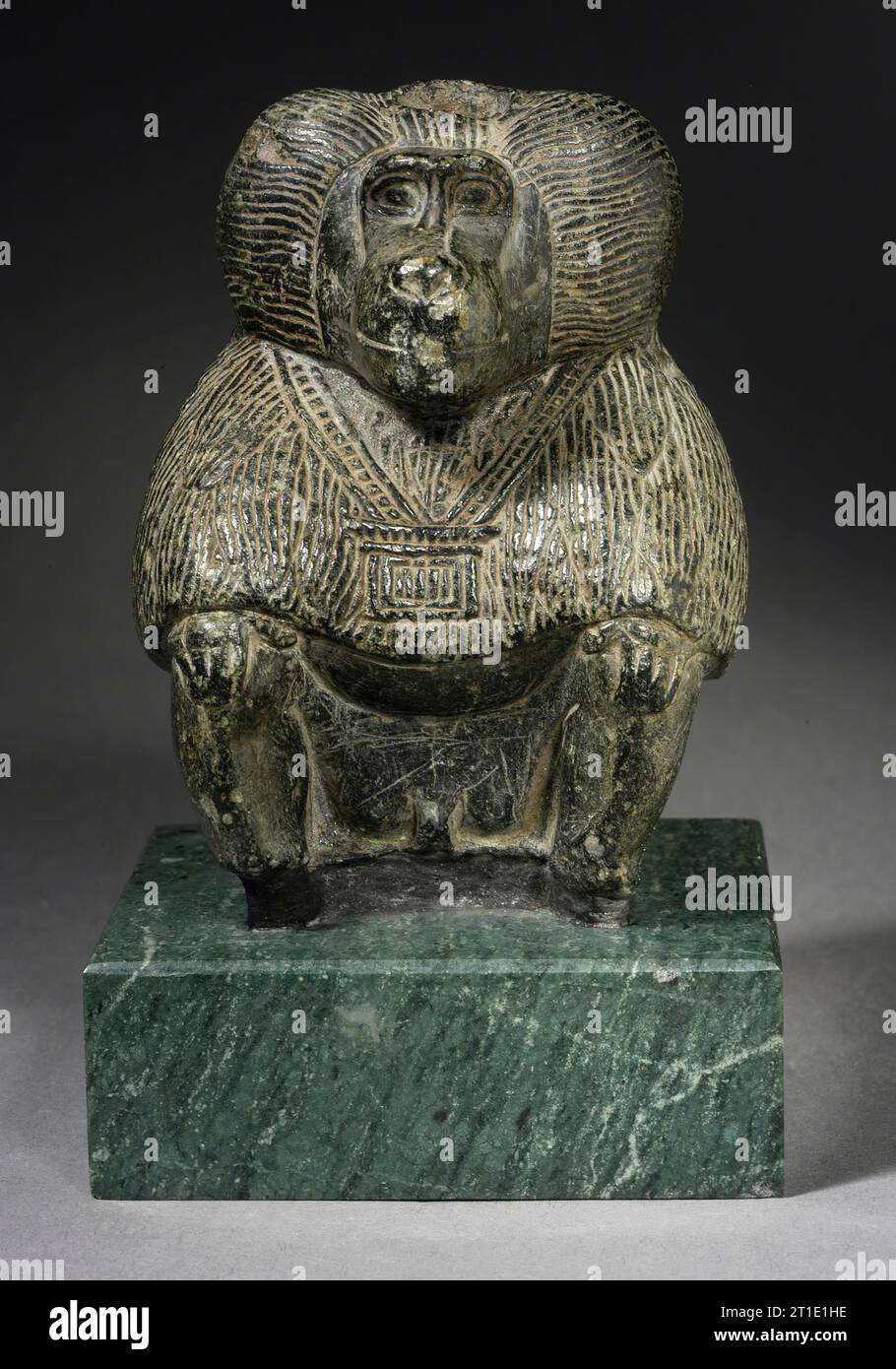 Baboon assis, New Kingdom (1550-1070 av. J.-C.. Banque D'Images