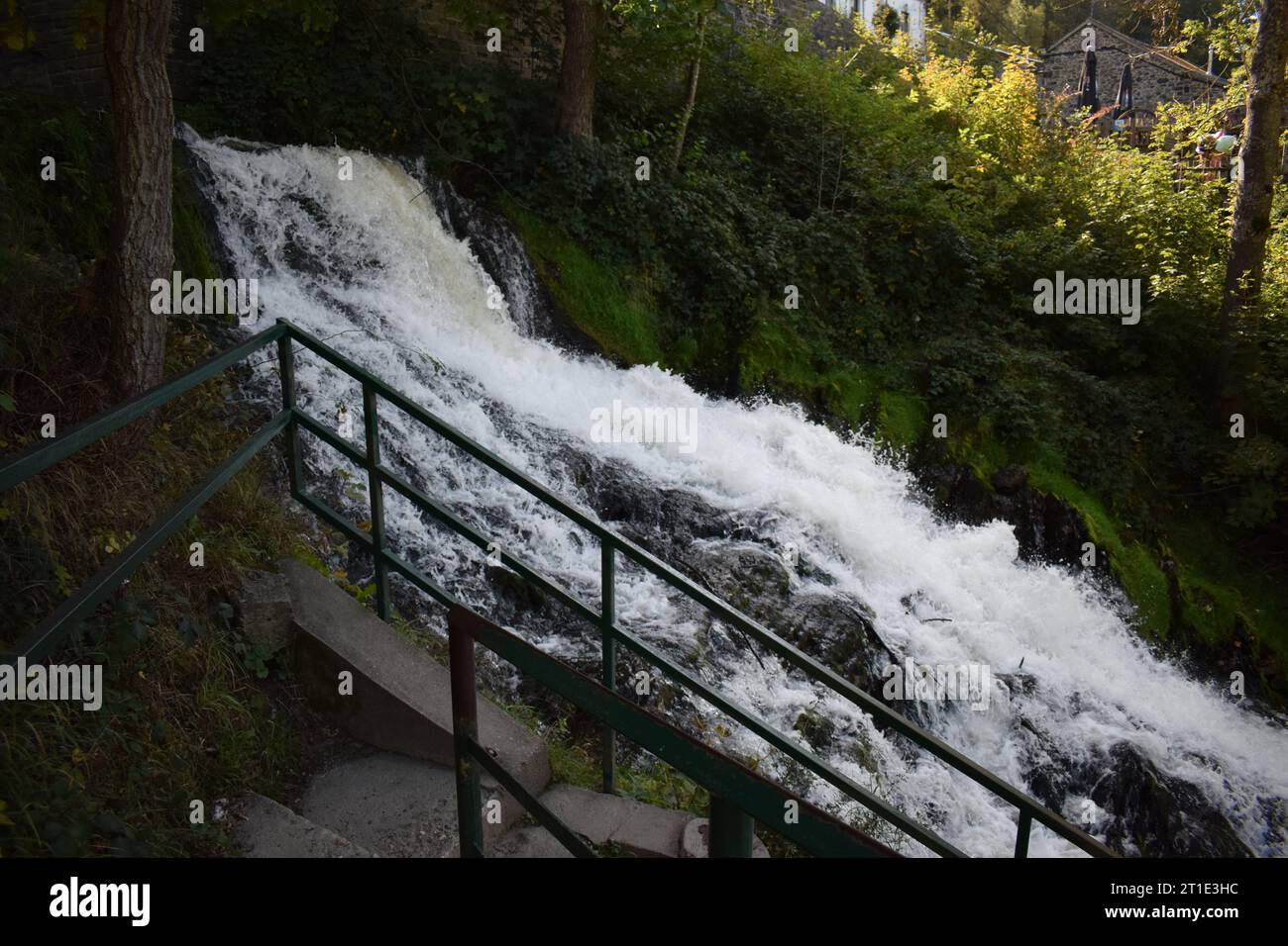 Cascade de Coo, Cascade dans les Ardennes en Belgique Banque D'Images