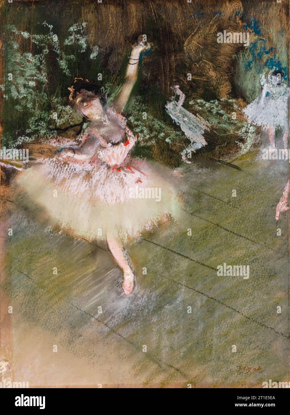 Edgar Degas, l'étoile, dessin pastel sur monotype à l'encre, 1870-1872 Banque D'Images