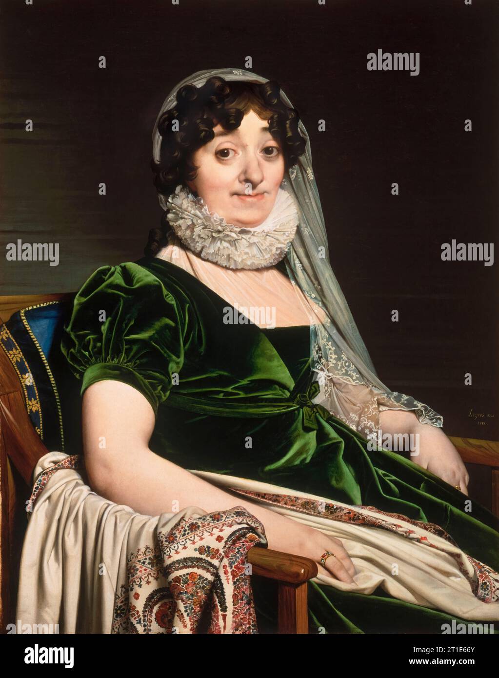 Comtesse de Tournon, portrait à l'huile sur toile de Jean Auguste Dominique Ingres, 1812 Banque D'Images Comtesse de Tournon, portrait à l'huile sur toile de Jean Auguste Dominique Ingres, 1812 Banque D'Images