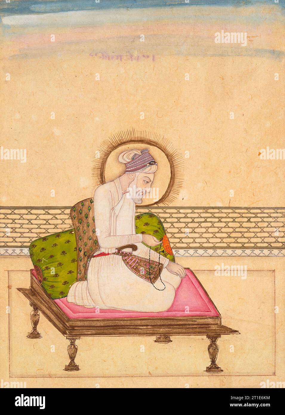 Empereur Aurangzeb (règne 1658-1707), c1725. Banque D'Images