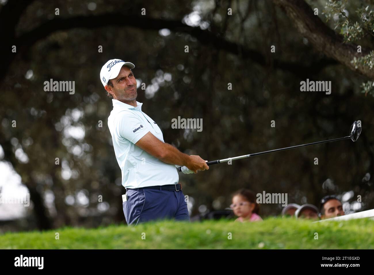 Adrian Otaegui of Spain in action during Acciona Open de Espana, Round 2, Golf tournament celebrated at Club de Campo on October 13, 2023, in Madrid, Spain. AFP7 13/10/2023 (Europa Press via AP) Banque D'Images