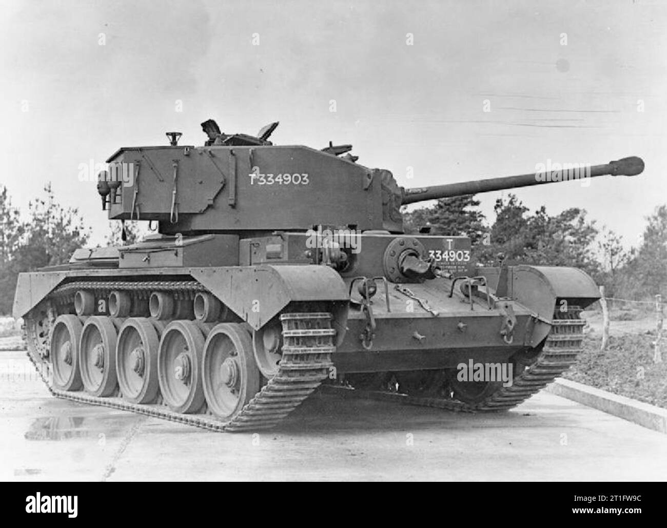 Chars et véhicules blindés de l'armée britannique 1939-45 Cruiser Tank Comet I (A34) Banque D'Images