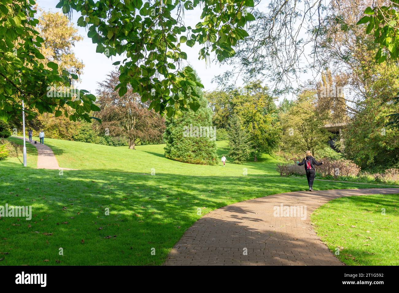 Keynsham Memorial Park, Bath Hill, Keynsham, Somerset, Angleterre, Royaume-Uni Banque D'Images