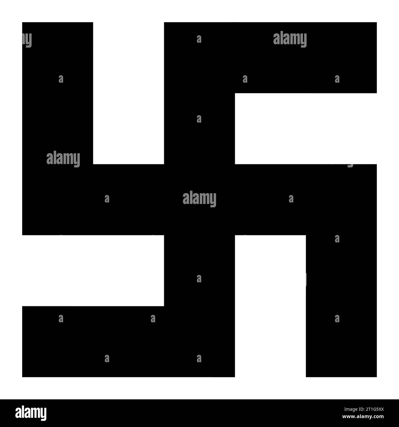 symbole swastika, croix noire et blanche Illustration de Vecteur