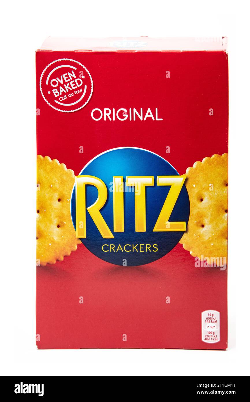 HUETTENBERG, ALLEMAGNE - 09-15-2023 - boîte de craquelins ORIGINAUX RITZ. MONDELEZ INTERNATIONAL FOODSERVICE - Un leader dans les collations de marque. Banque D'Images