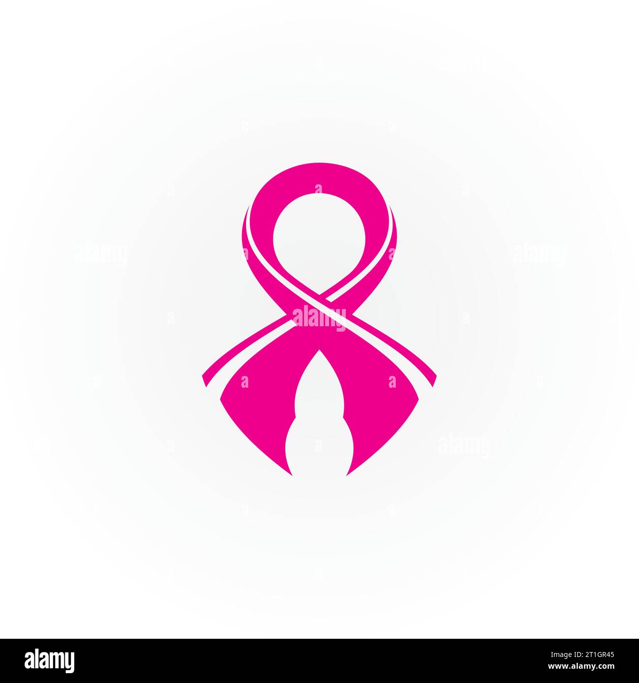 sensibilisation au cancer du sein, ruban logo vecteur modèle-vecteur Illustration de Vecteur