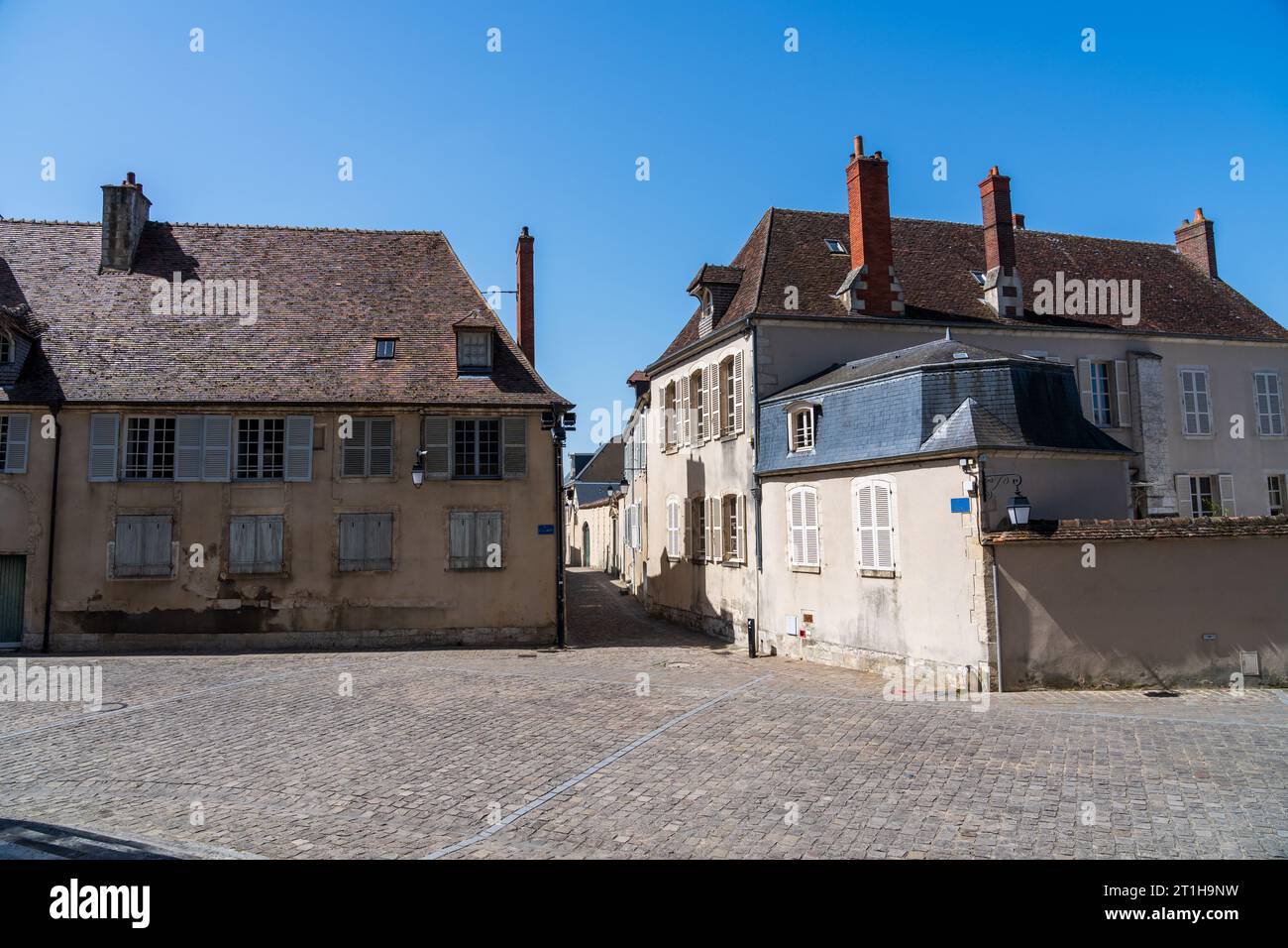 Architecture néo gothique et médiévale à Bourges, France Banque D'Images