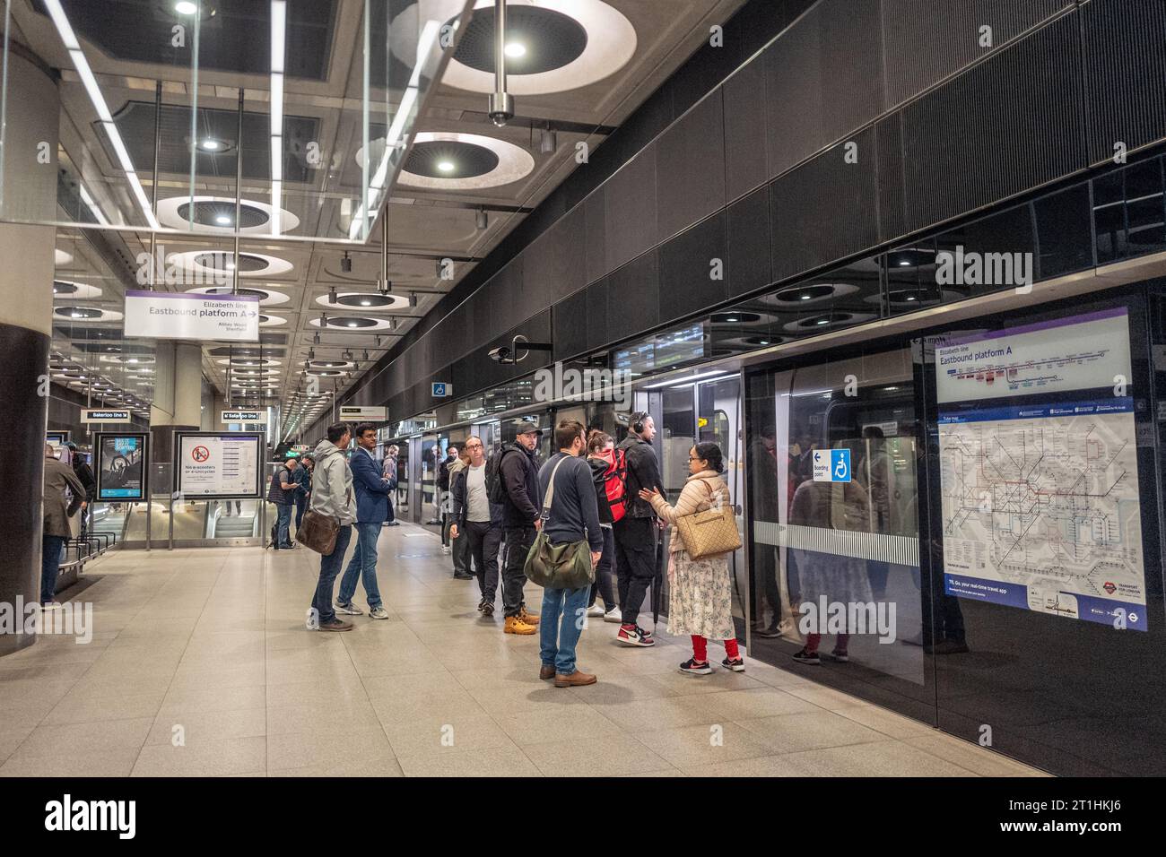 Londres, 13 octobre 2023 : The Elizabeth Line Banque D'Images