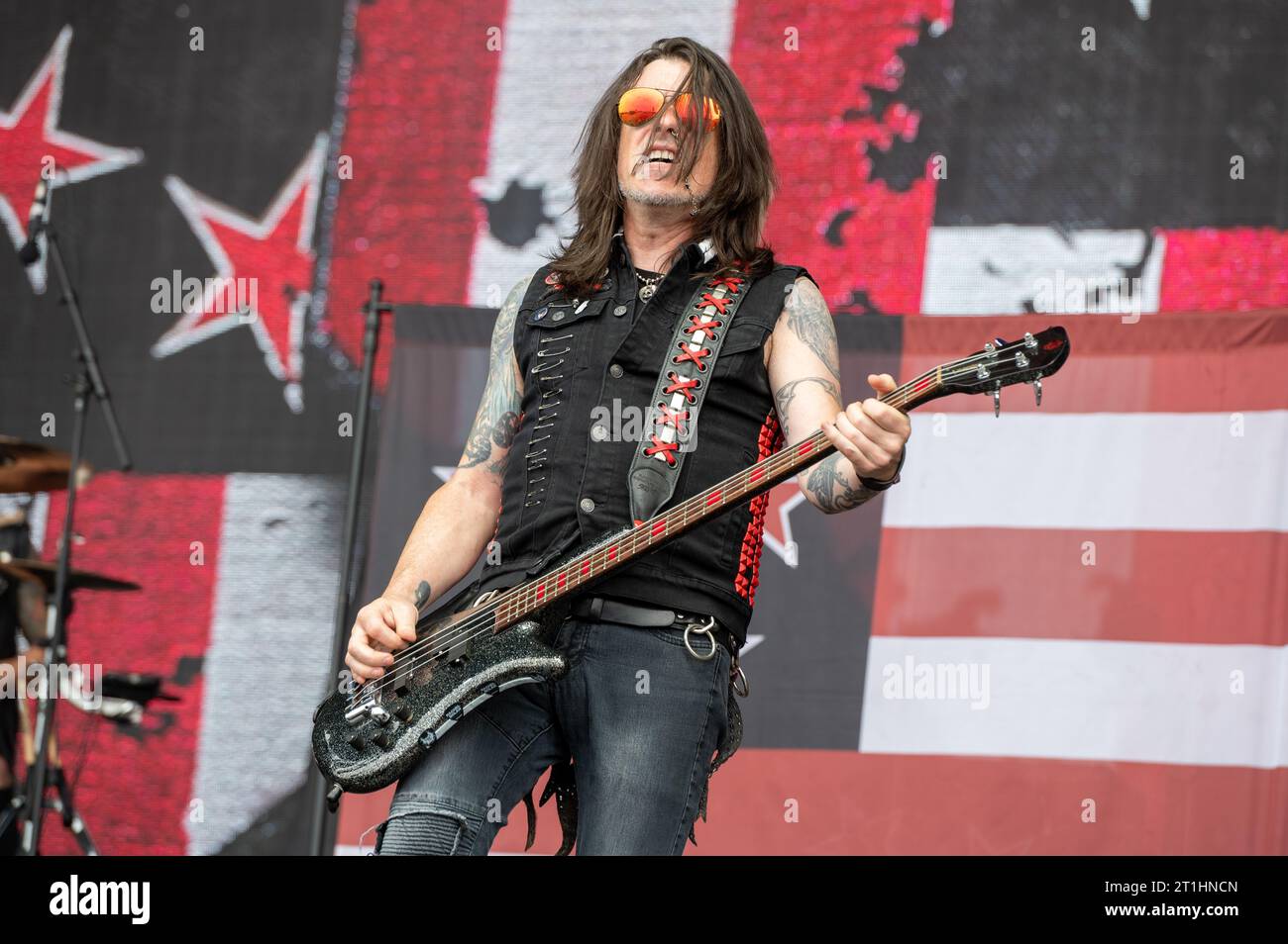 16 juin 2023 : Skid Row se produit au festival Hellfest Open Air Banque D'Images