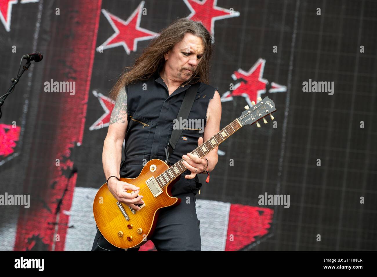 16 juin 2023 : Skid Row se produit au festival Hellfest Open Air Banque D'Images