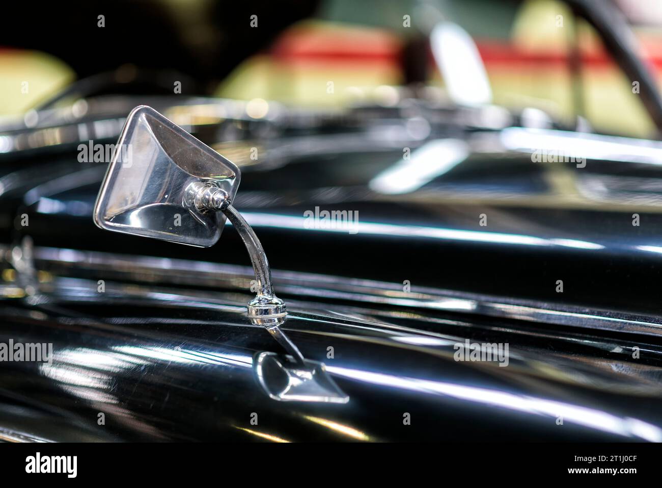 détails d'une voiture classique dans un musée Banque D'Images