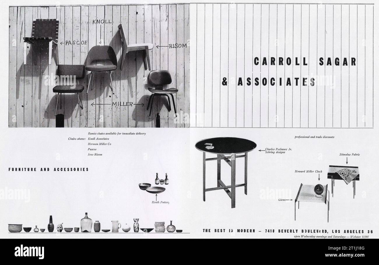 1950 Carrol Sagar & Associates ad Banque D'Images
