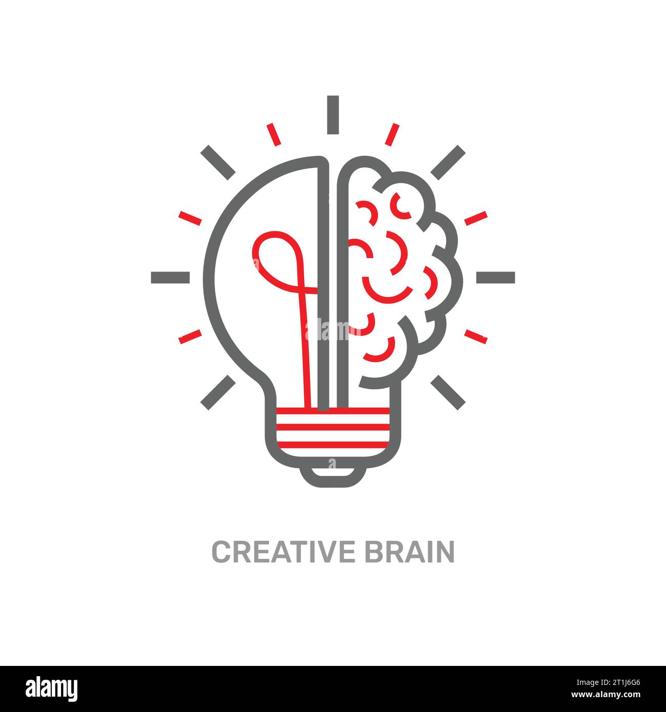 Intelligence artificielle, cerveau créatif, icône de la ligne Solutions numériques. Design à icône unique. Conception de ligne mince multi-usage et modifiable. SPE 10 Illustration de Vecteur