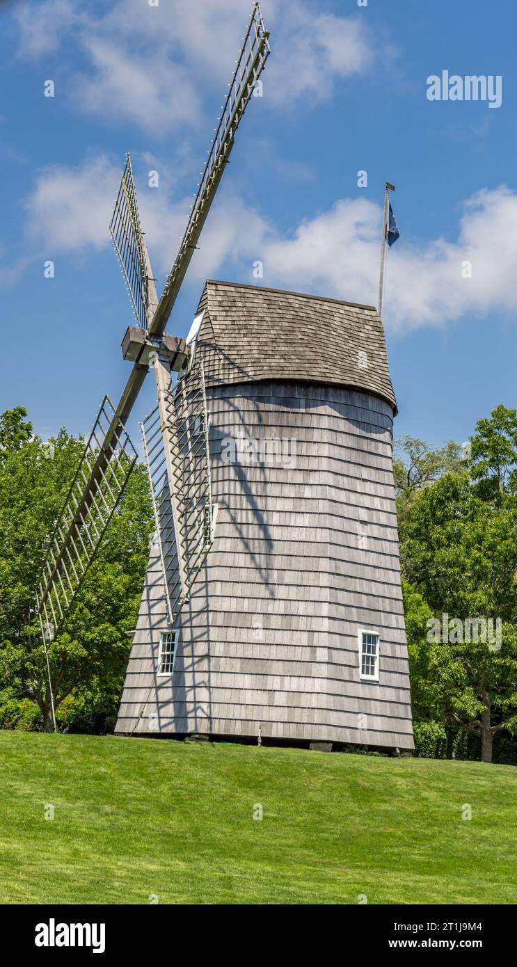 moulin à crochet sur la rue principale nord à east hampton, ny Banque D'Images