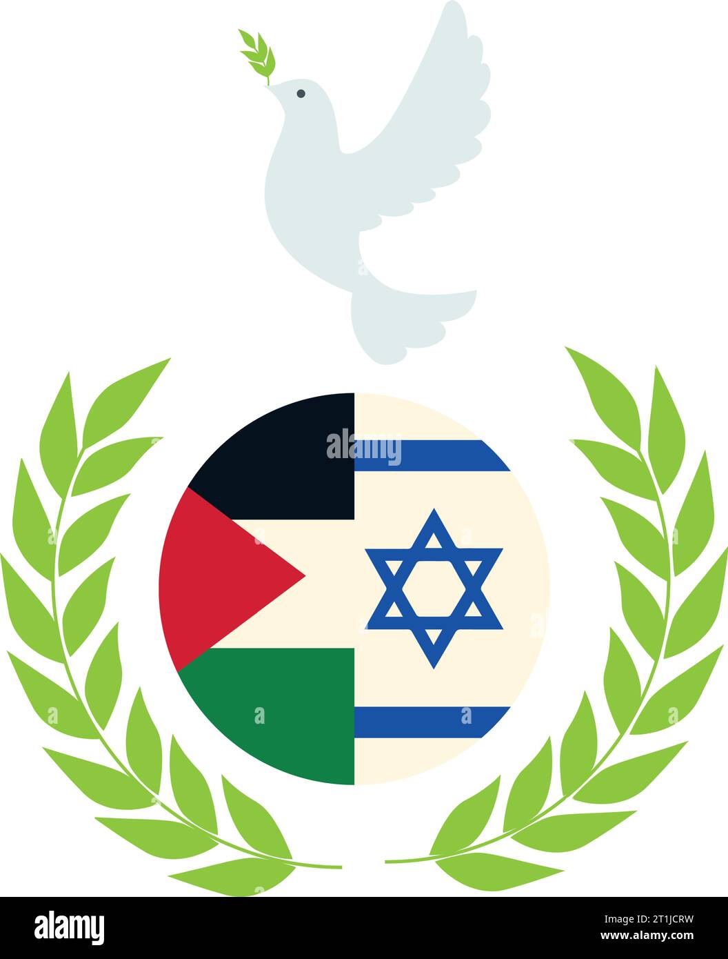Badge Paix en Palestine (colombe et drapeau