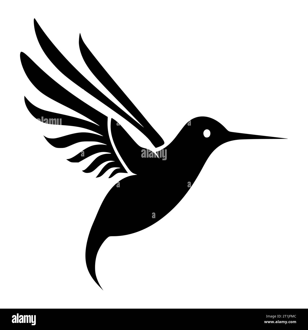 illustration d'animaux sauvages de volaille de colibri pour logo ou symbole Illustration de Vecteur