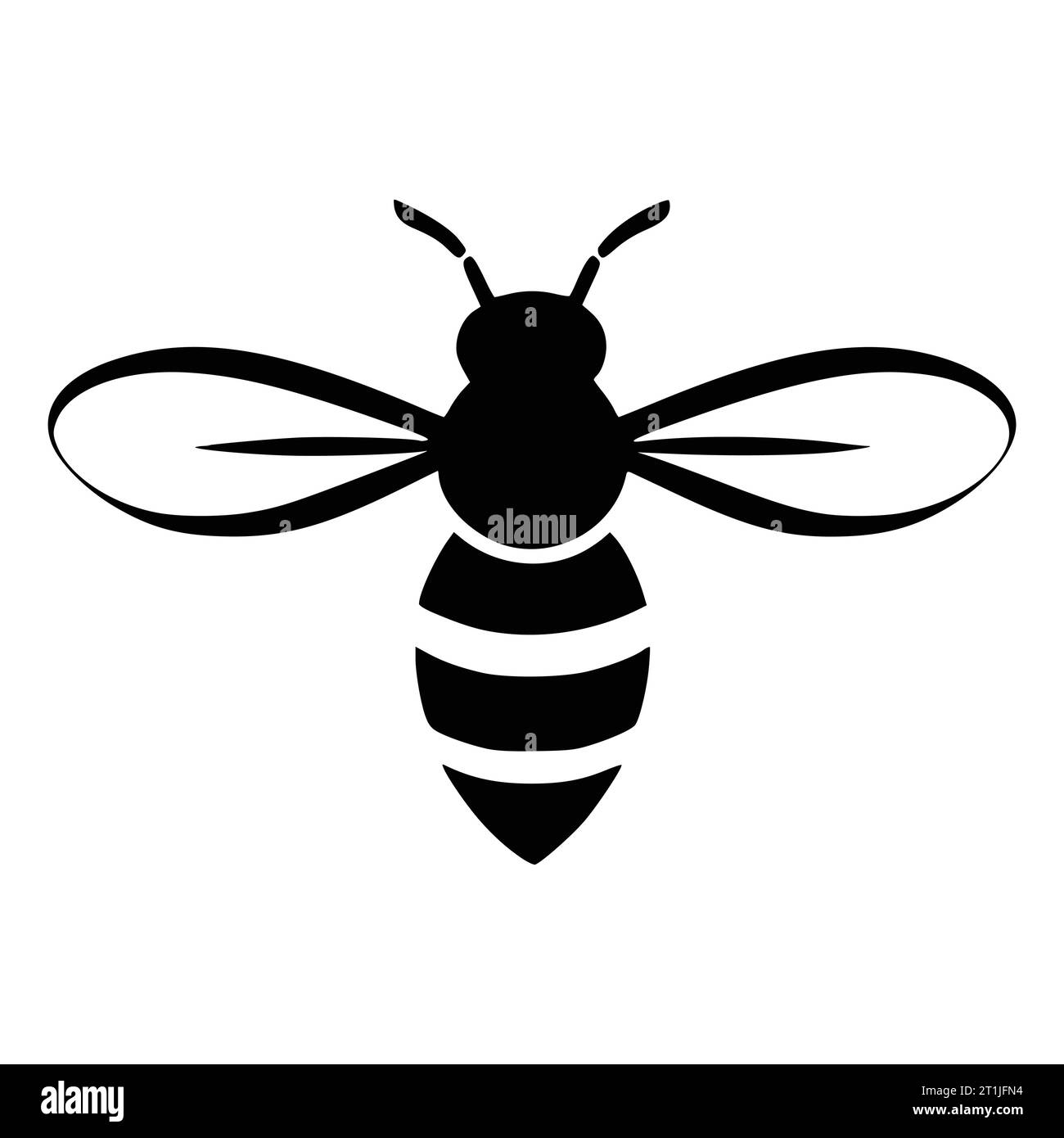 insecte abeille illustration d'animal sauvage pour logo ou symbole Illustration de Vecteur