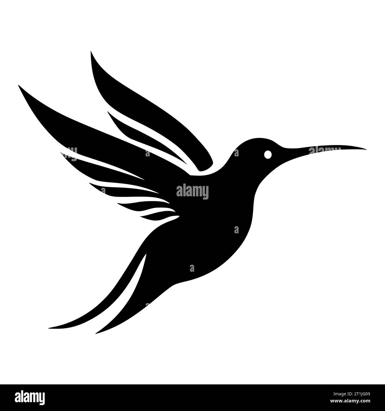 illustration de tête d'animal sauvage de volaille de colibri pour logo ou symbole Illustration de Vecteur