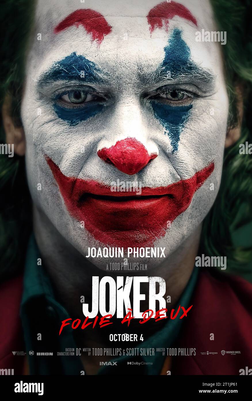 Affiche Joker 2 Joaquin Phoenix Banque D'Images