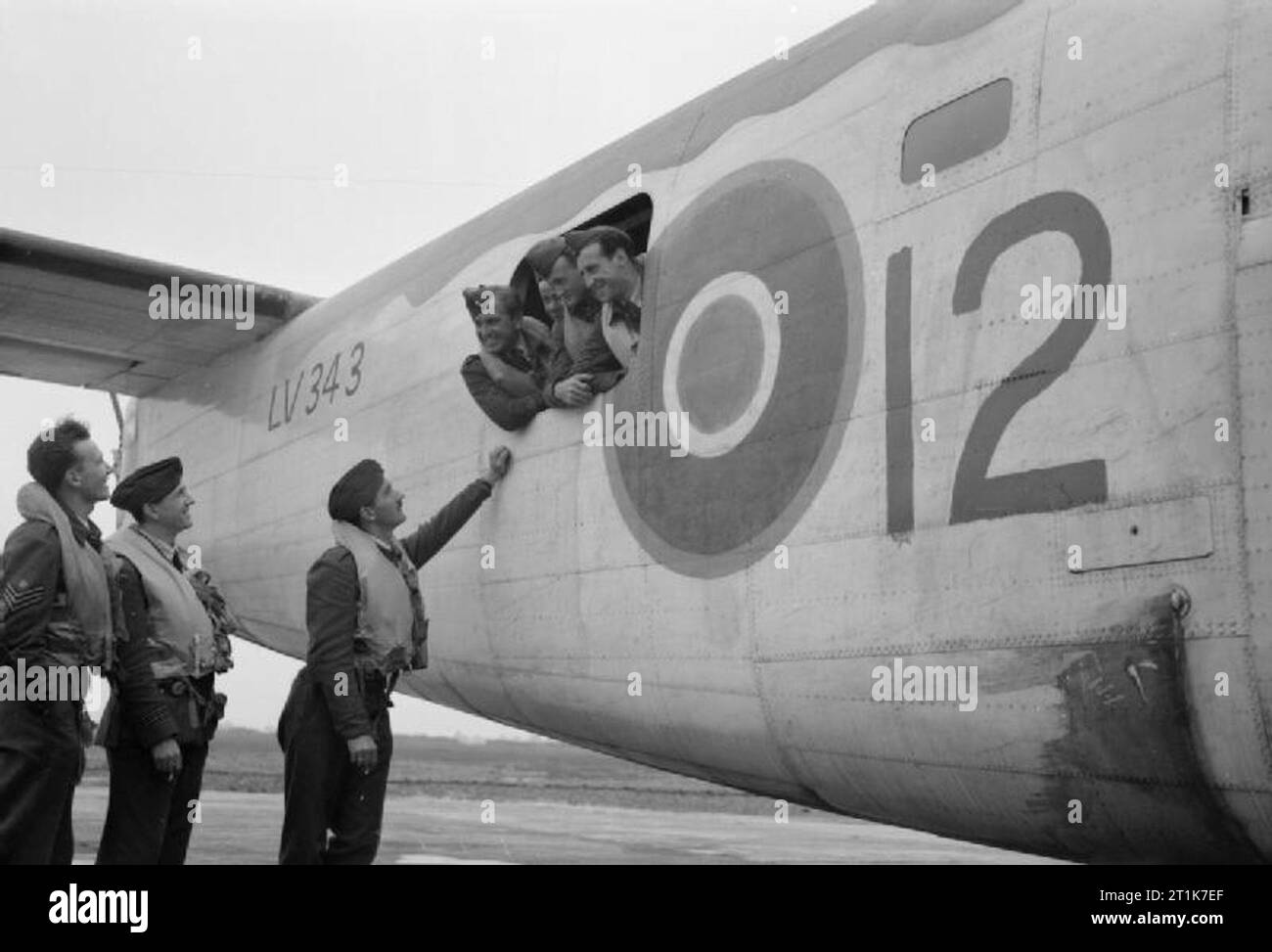 Royal Air Force 1939-1945- Coastal Command un libérateur de l'équipe No 311 (République tchèque) Squadron à Beaulieu, 21 juillet 1943. L'aéronef est un Mk IIA, numéro de série LV343. Banque D'Images