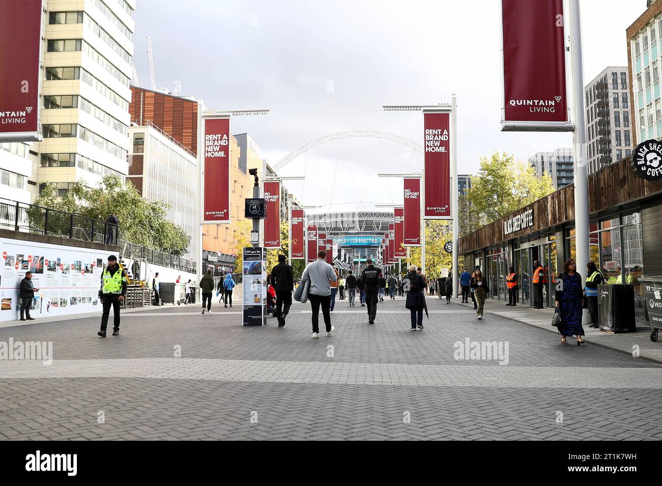 Vue générale du stade lors du match amical international entre l'Angleterre et l'Australie au stade de Wembley, Londres, le vendredi 13 octobre 2023. (Photo : Tom West | MI News) crédit : MI News & Sport / Alamy Live News Banque D'Images