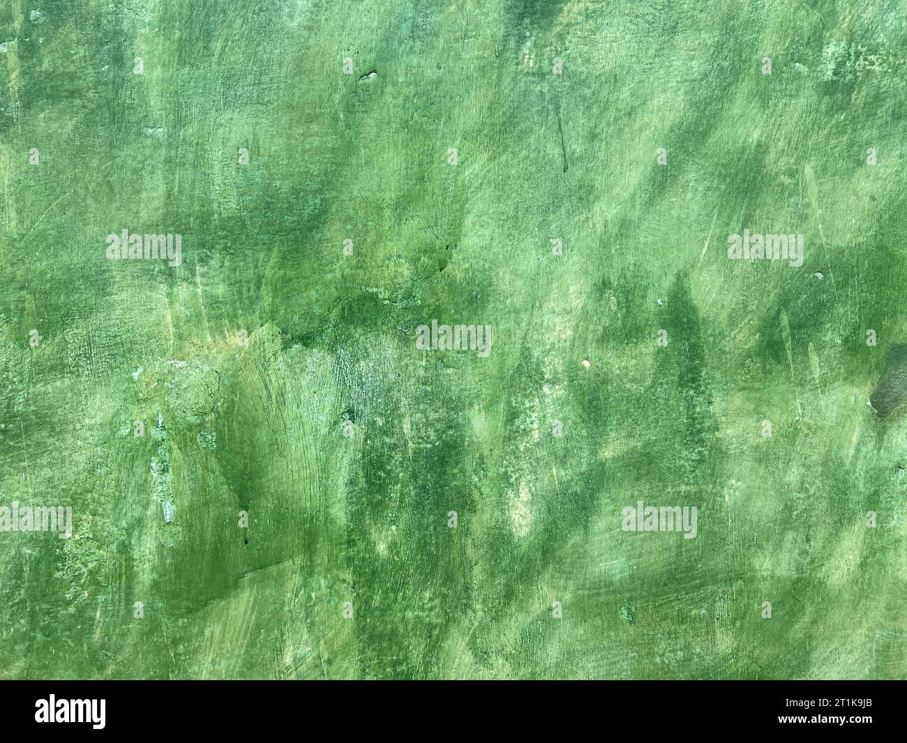 Fond de texture de peinture murale en plâtre vert Banque D'Images