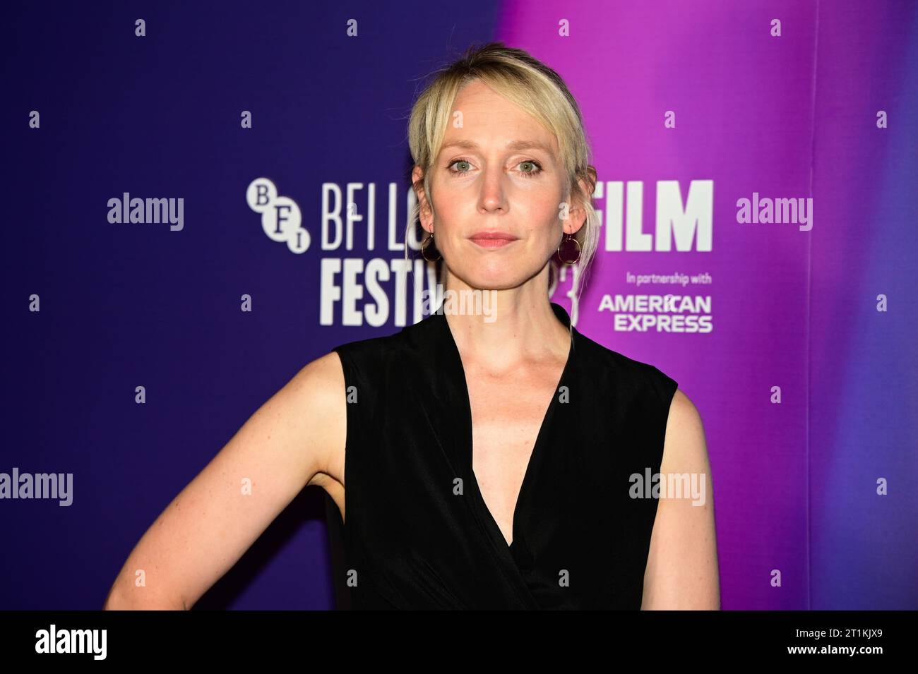 BFI Southbank, NFT1, Londres, Royaume-Uni. 14 octobre 2023. Hattie Morahan participe au Black Dog - BFI London film Festival 2023, Londres, Royaume-Uni. Crédit : Voir Li/Picture Capital/Alamy Live News Banque D'Images