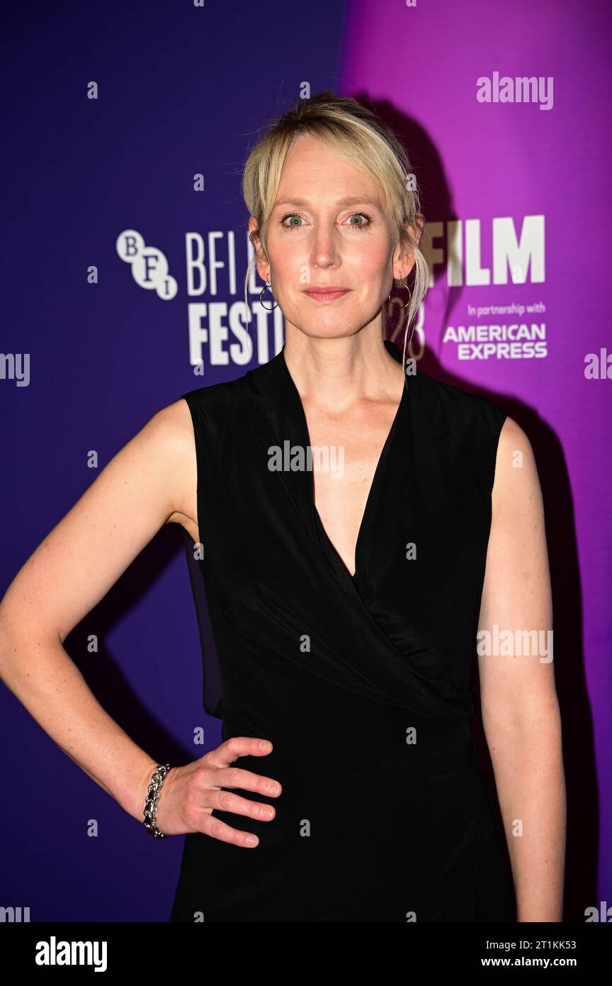 BFI Southbank, NFT1, Londres, Royaume-Uni. 14 octobre 2023. Hattie Morahan participe au Black Dog - BFI London film Festival 2023, Londres, Royaume-Uni. Crédit : Voir Li/Picture Capital/Alamy Live News Banque D'Images