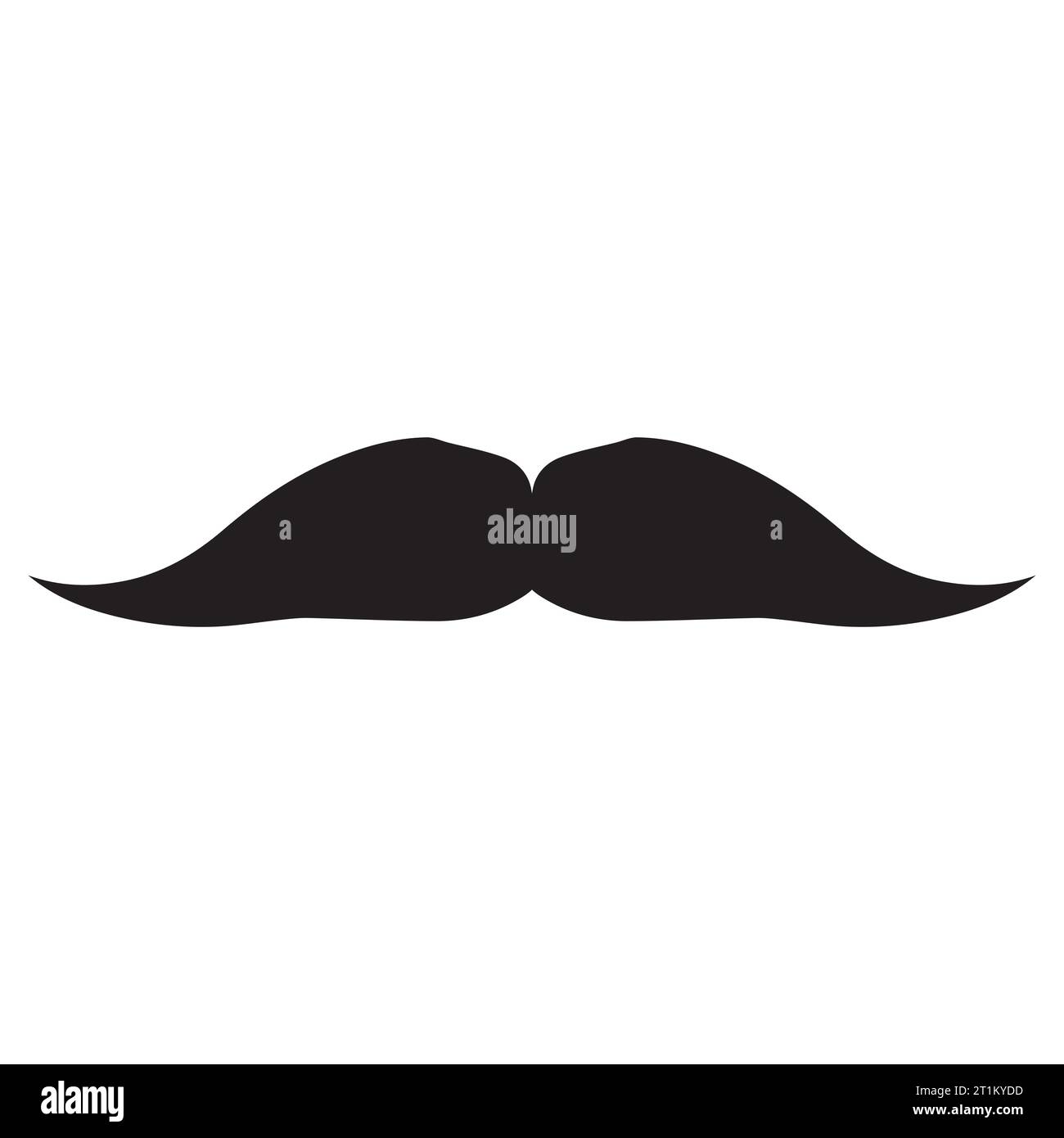 Élément de logo moustache Vector icon Illustration de Vecteur