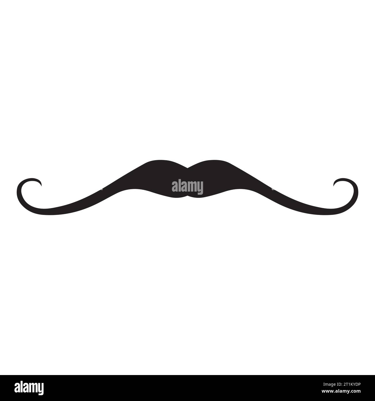 Élément de logo moustache Vector icon Illustration de Vecteur