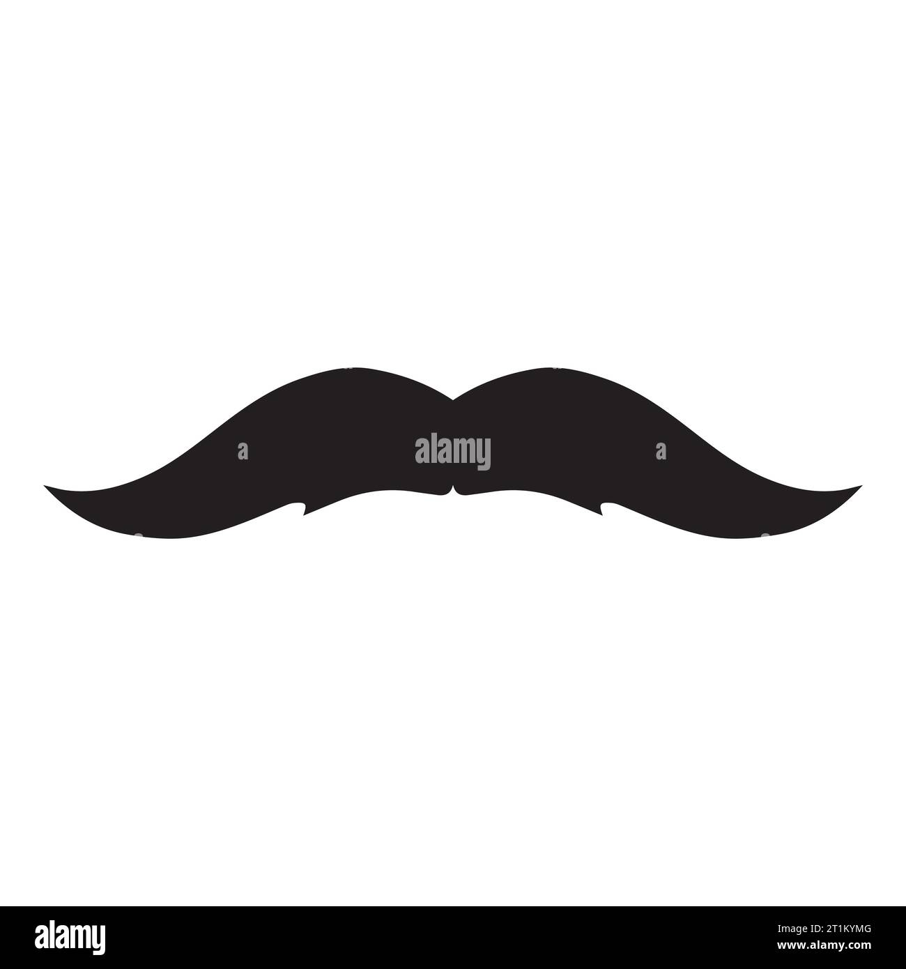 Élément de logo moustache Vector icon Illustration de Vecteur