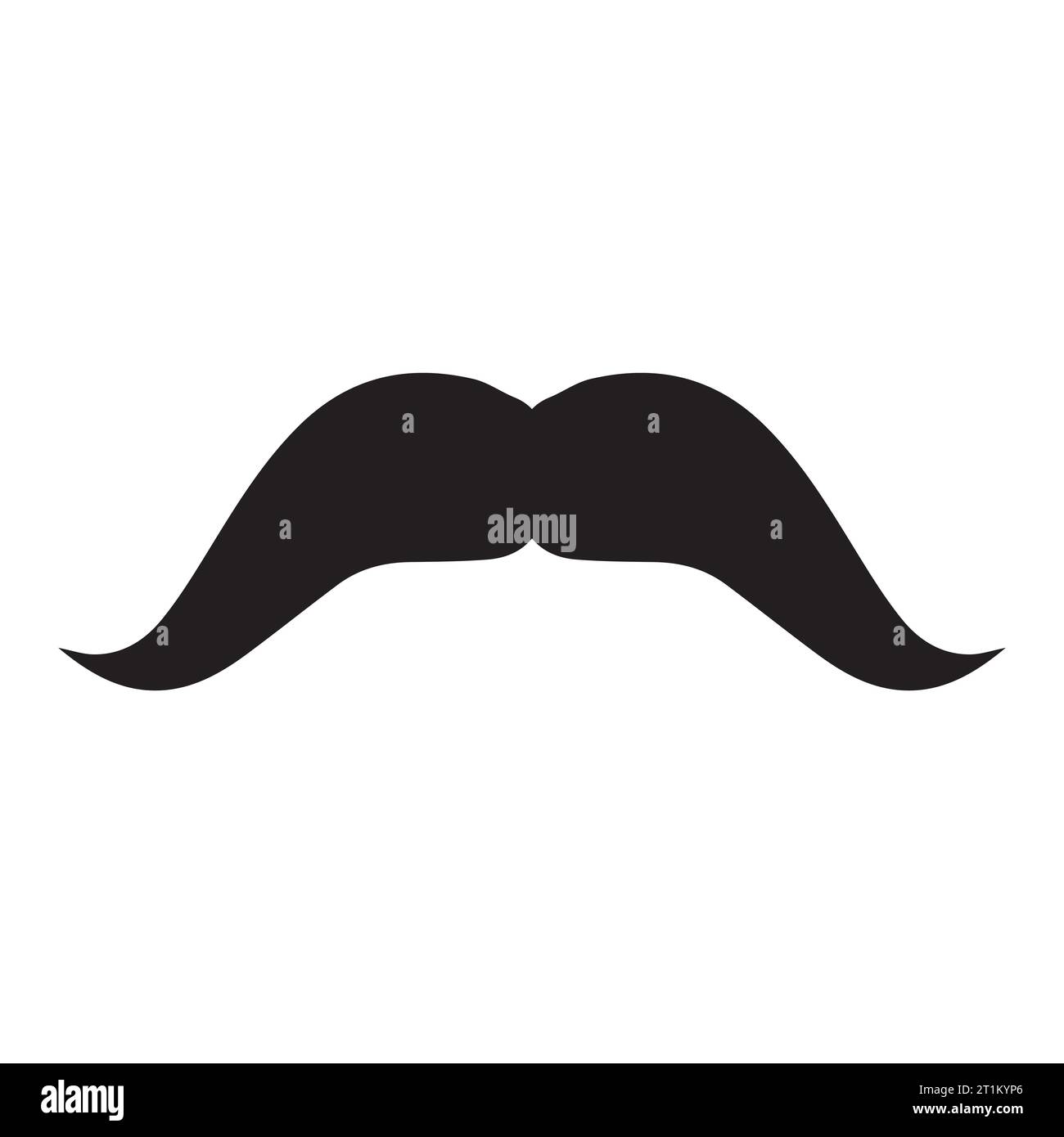 Élément de logo moustache Vector icon Illustration de Vecteur