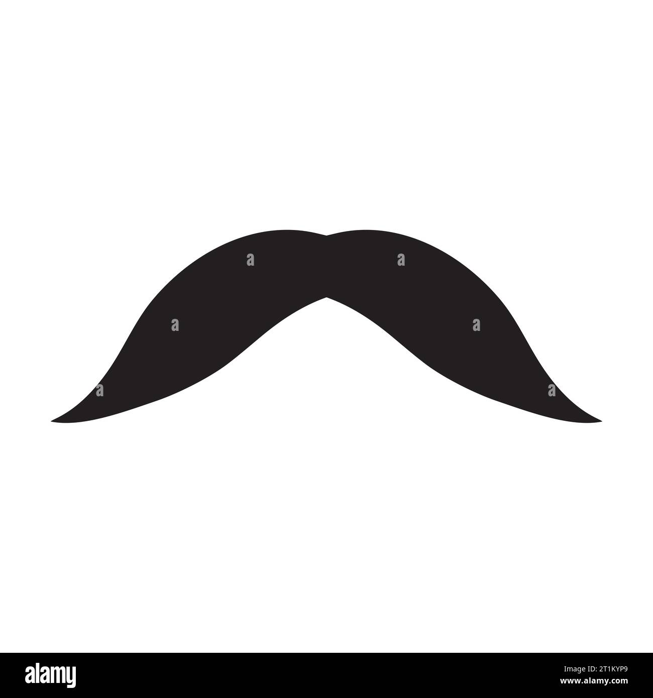Élément de logo moustache Vector icon Illustration de Vecteur