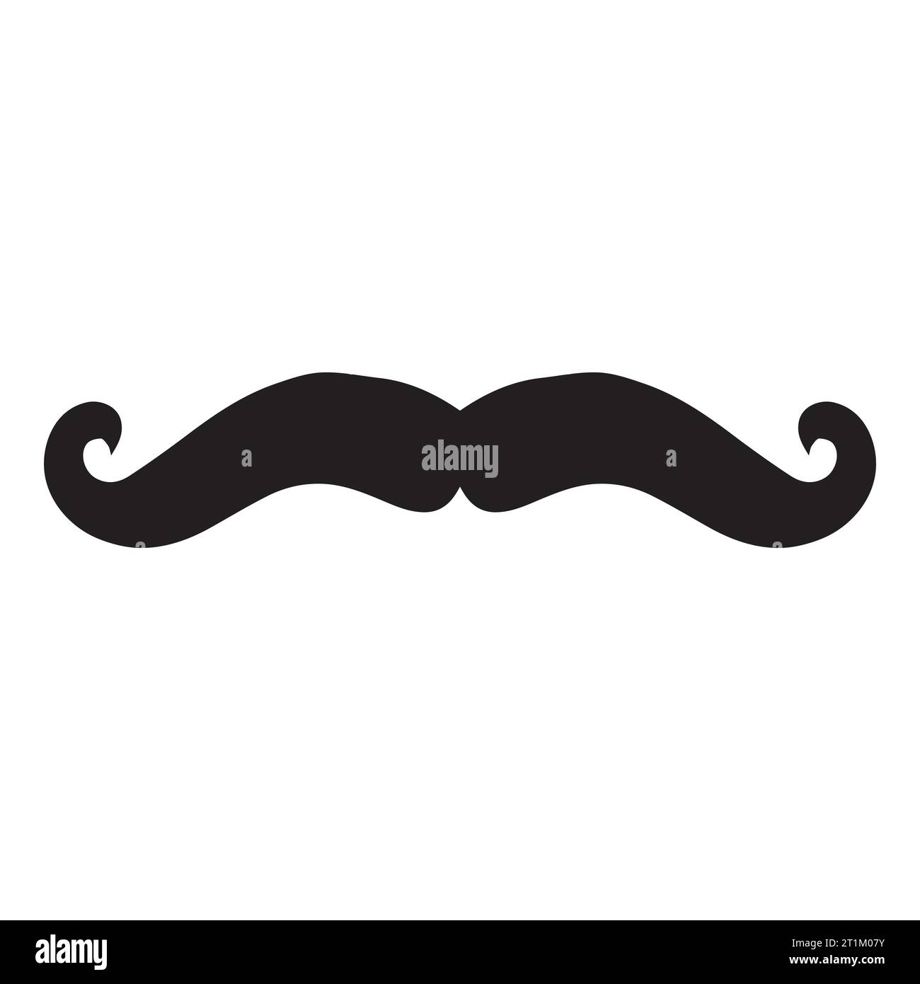 Élément de logo moustache Vector icon Illustration de Vecteur