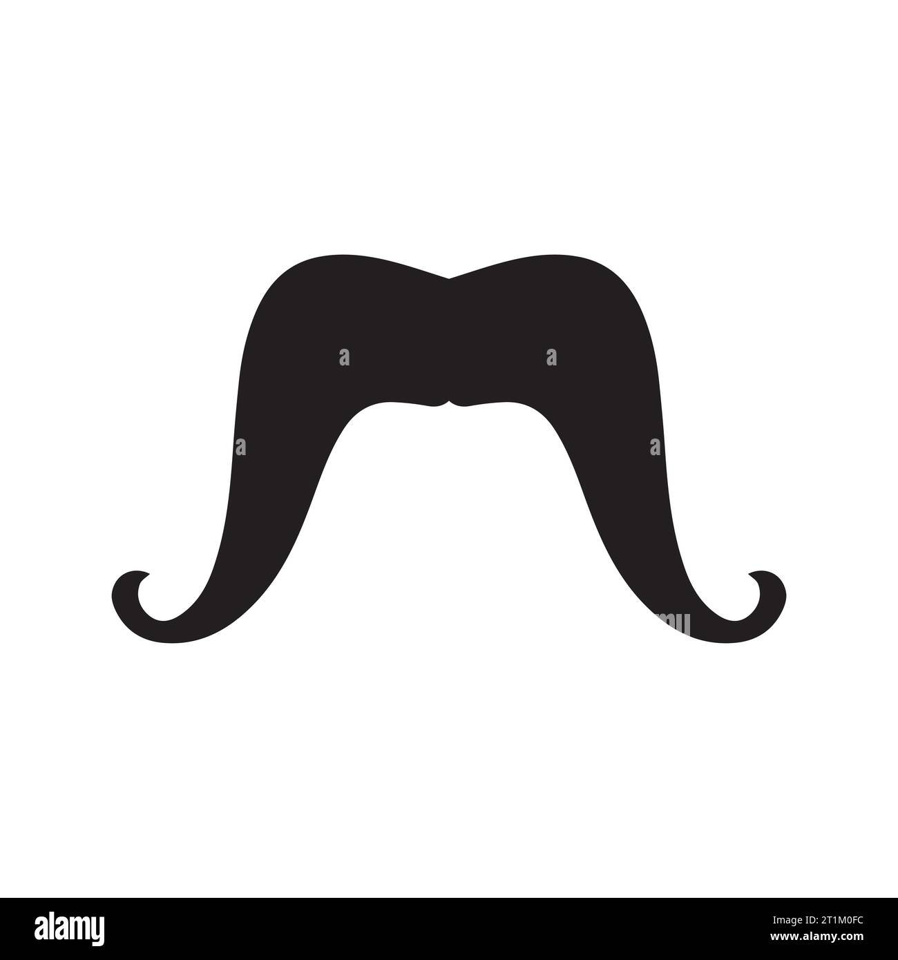 Élément de logo moustache Vector icon Illustration de Vecteur