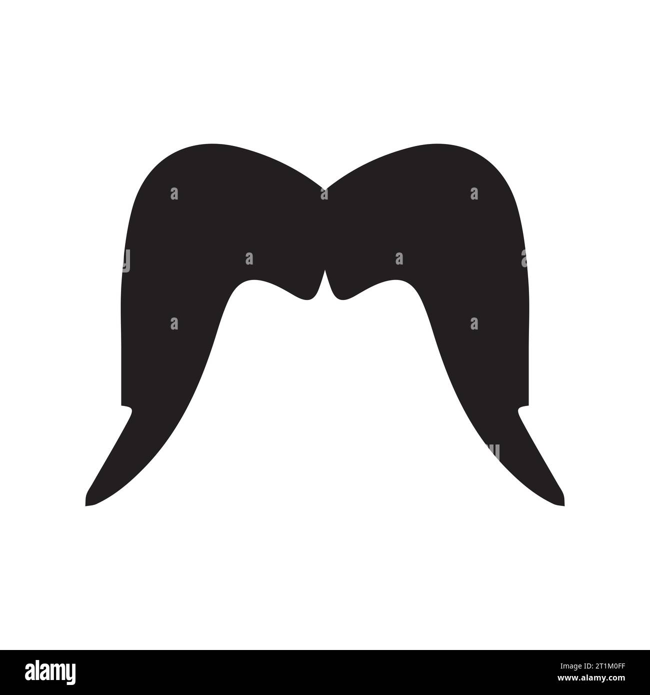 Élément de logo moustache Vector icon Illustration de Vecteur