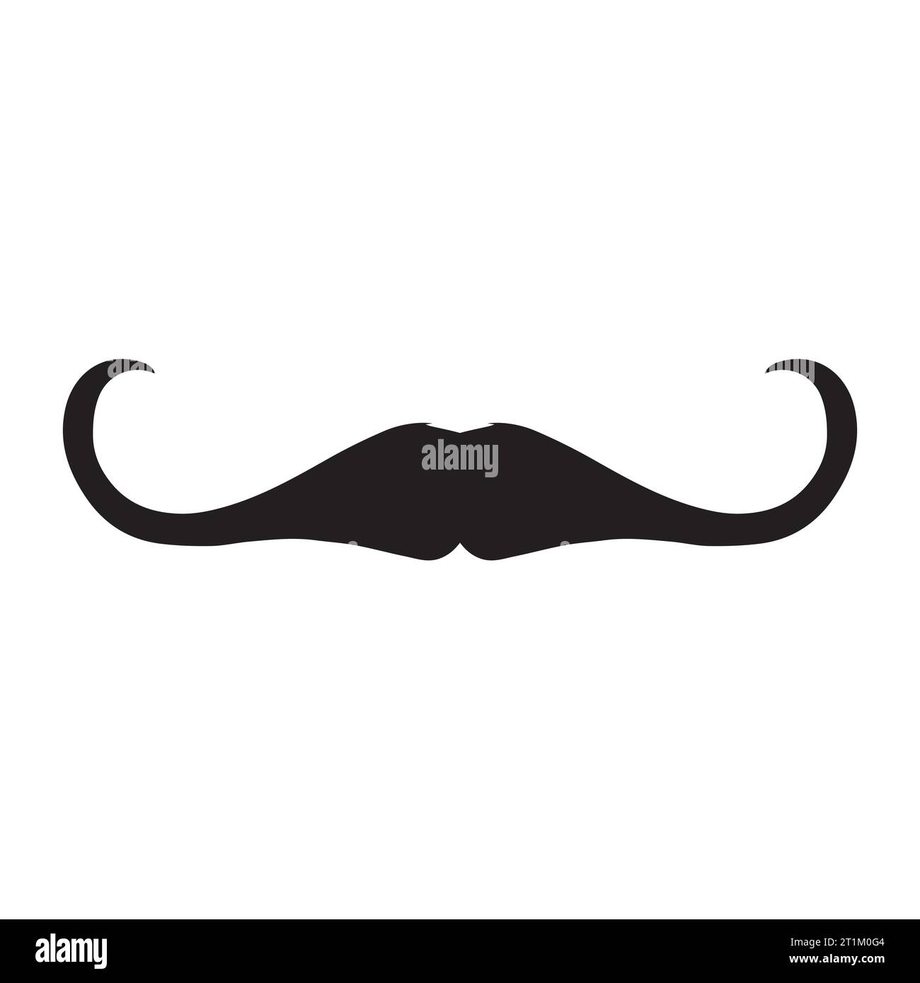 Élément de logo moustache Vector icon Illustration de Vecteur