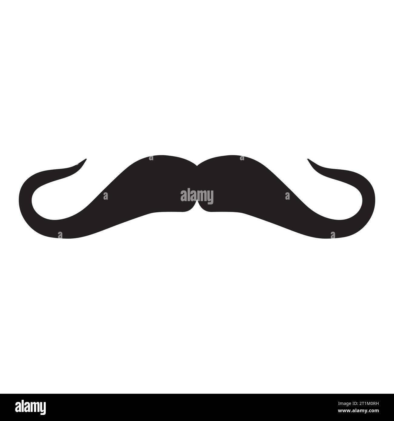 Élément de logo moustache Vector icon Illustration de Vecteur