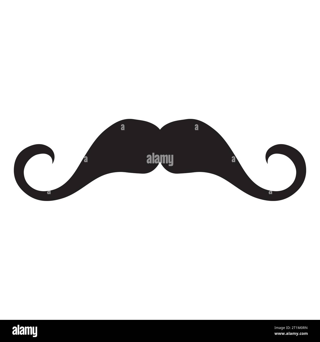 Élément de logo moustache Vector icon Illustration de Vecteur