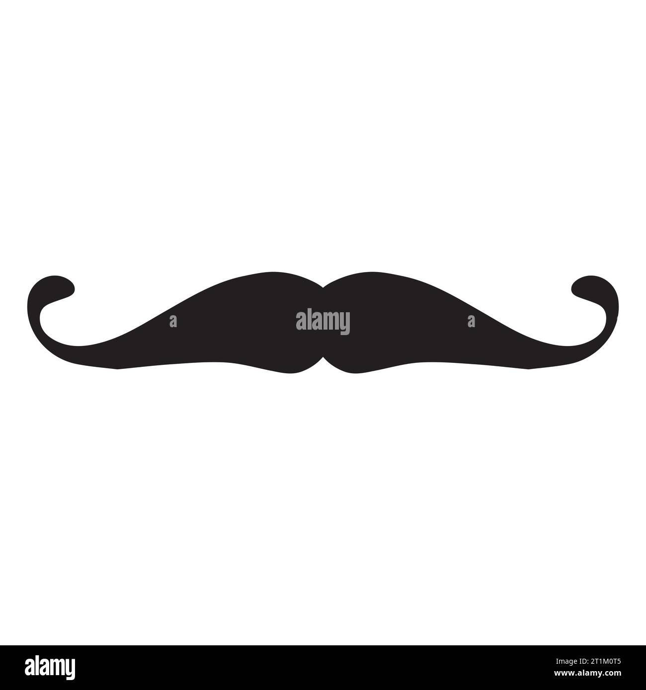 Élément de logo moustache Vector icon Illustration de Vecteur