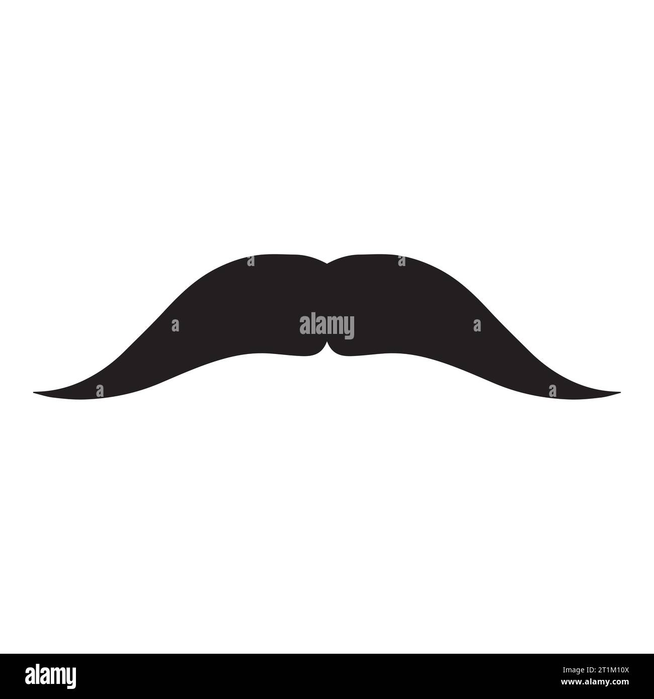 Élément de logo moustache Vector icon Illustration de Vecteur