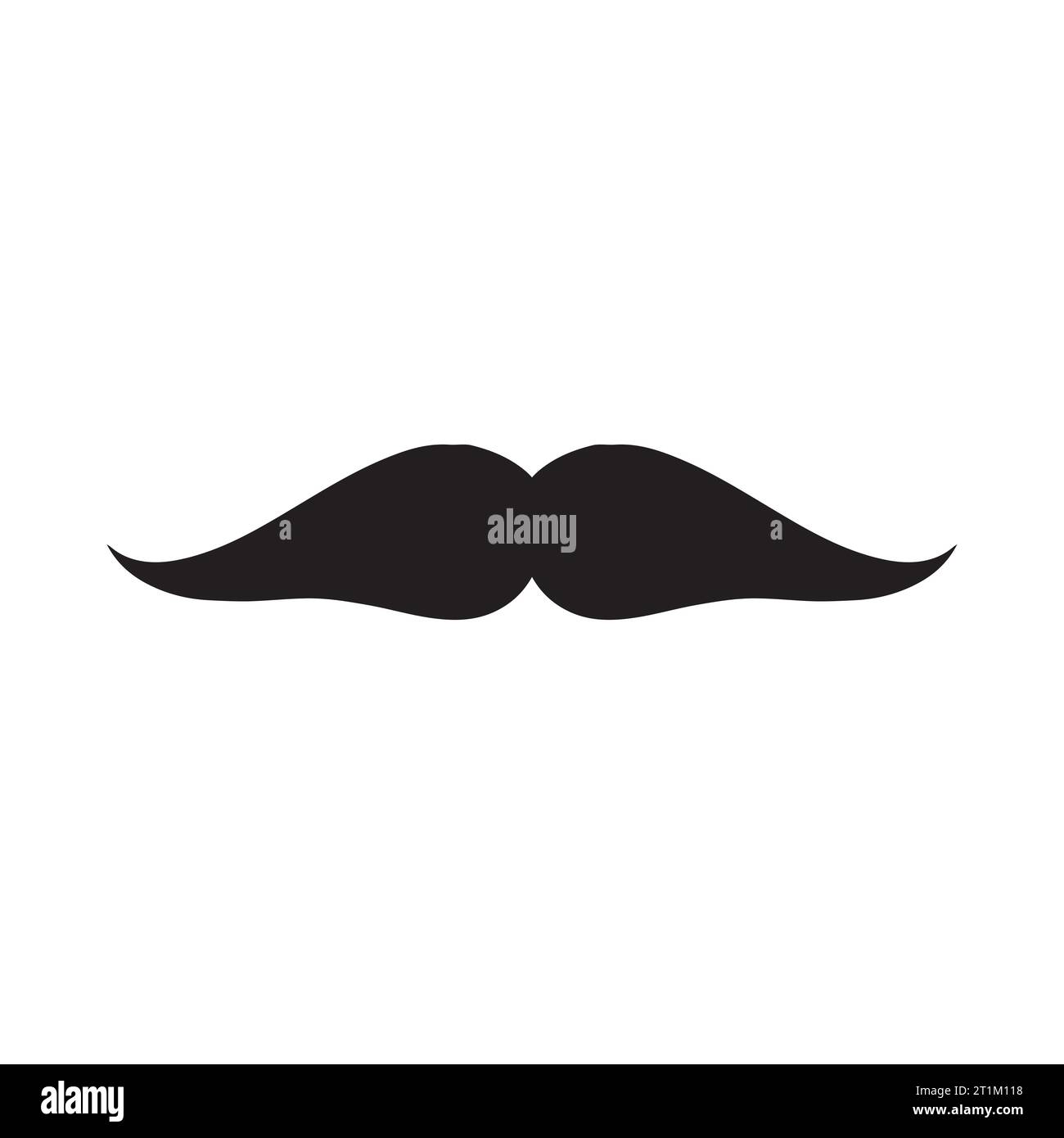 Élément de logo moustache Vector icon Illustration de Vecteur