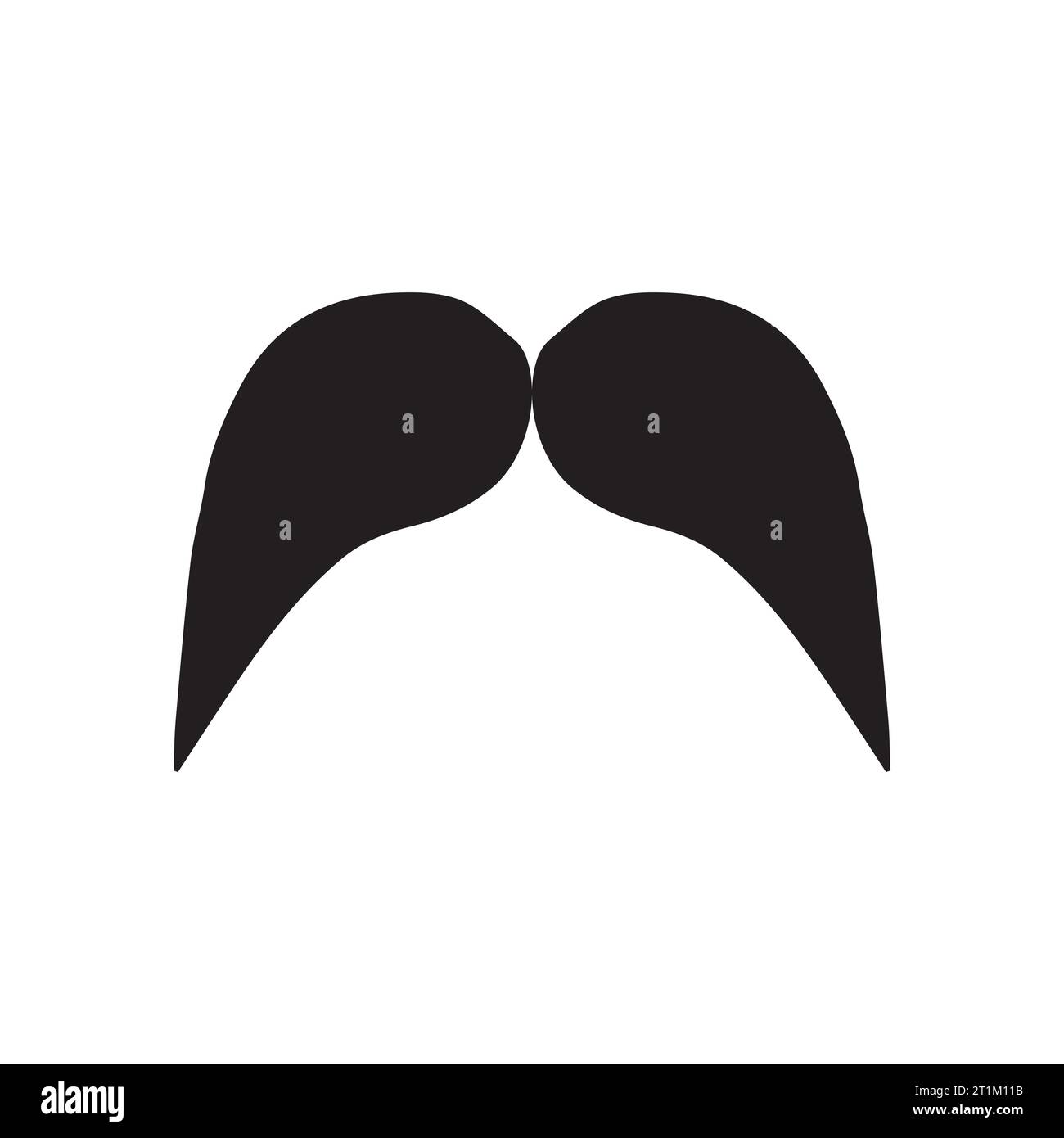 Élément de logo moustache Vector icon Illustration de Vecteur