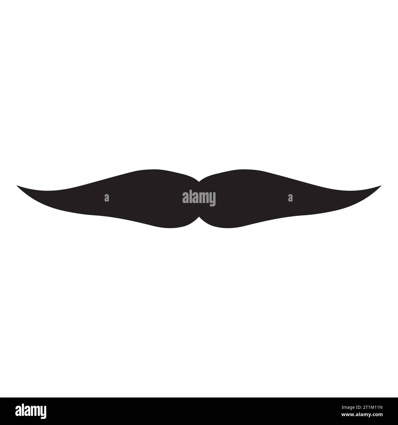 Élément de logo moustache Vector icon Illustration de Vecteur